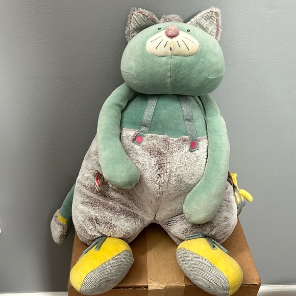 Moulin Roty Les Pachat Blue activity cat kids toy- good condition - Picture 12 of 12